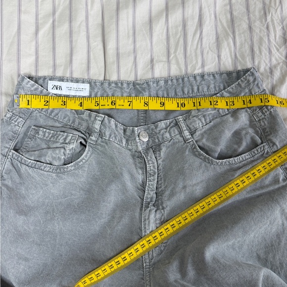 Zara Mid Waist Wide Pants - Picture 9 of 10